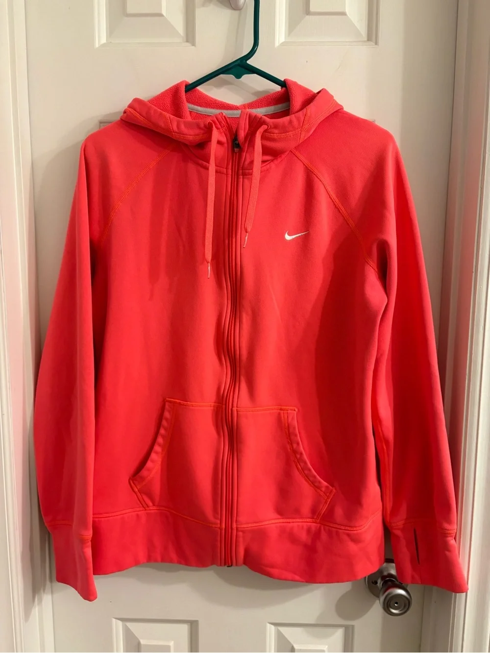 Nike Therma-FIT Coral Full Zip Hooded Jacket Hoodie Size Large